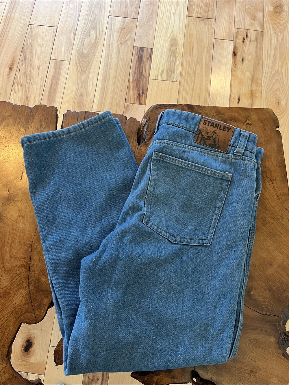 Stanley Men's Medium Blue Relaxed Thermal Jeans
